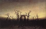 Caspar David Friedrich Abbey in the Oakwood oil on canvas